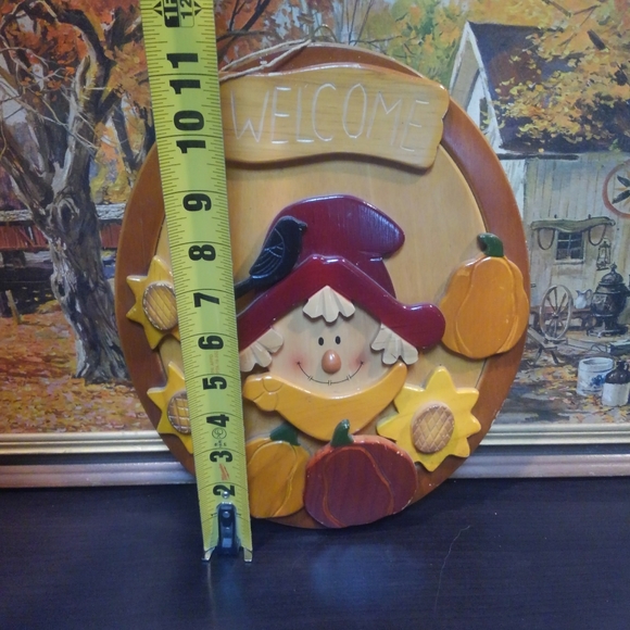 🌻 🎃 Welcome Sign 🔥 Vintage Hanging Wooden Art 🏠 Home Decor Fall 💎 Autumn 🍁 - Picture 5 of 9